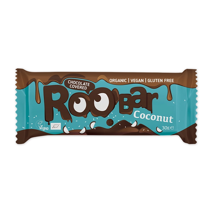 Organski roobar sa kokosom preliven čokoladom 30g