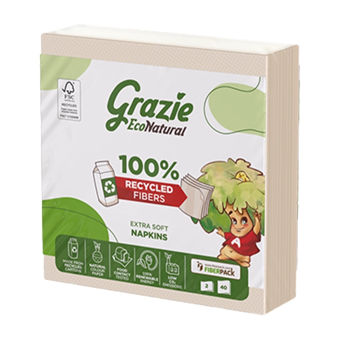 Eko salvete dvoslojne 40 komada Grazie